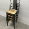 Bolero set van 4 stoelen met houten zitting Horeca - Afbeelding 10