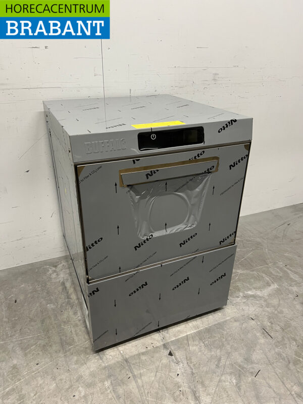 RVS Buffalo Vaatwasser met afvoerpomp en glans- en spoelmiddeldispenser 400V Horeca - Afbeelding 3