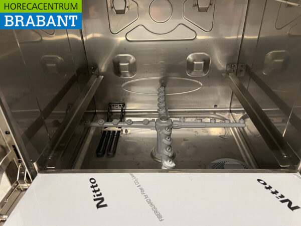 RVS Buffalo Vaatwasser met afvoerpomp en glans- en spoelmiddeldispenser 400V Horeca - Afbeelding 5