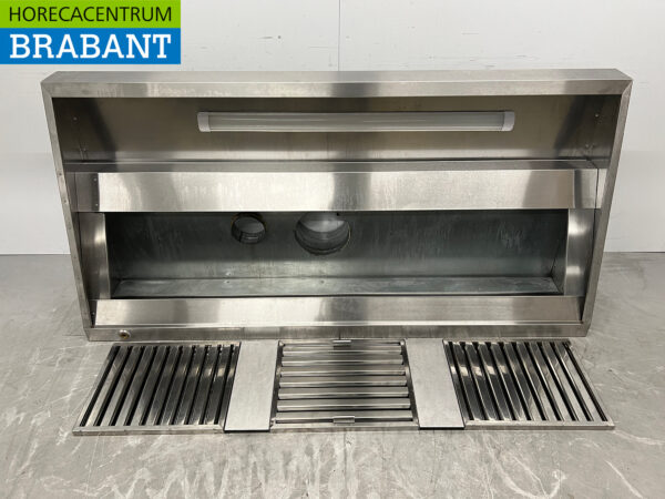 RVS Afzuigkap Schuin model 200 cm 230V Horeca - Afbeelding 4