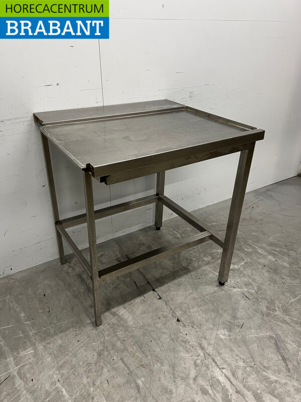 RVS Afvoertafel T.B.V. Doorschuifvaatwasser 80 cm Horeca - Afbeelding 3