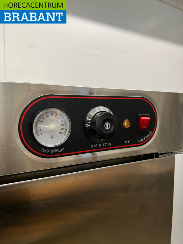 RVS HCB Banketwagen Warmhoudkast Warmtekast 1 deur 11 x 2/1 GN 230V Horeca - Afbeelding 4