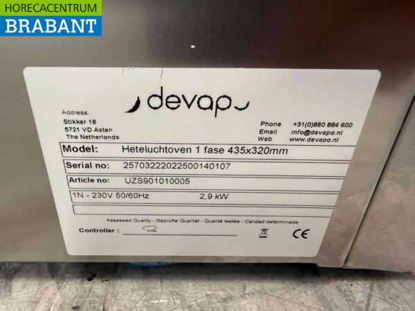 RVS Smeg Heteluchtoven Oven 230V Horeca - Afbeelding 5