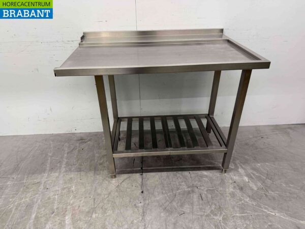 RVS Afvoertafel doorschuifvaatwasser 110 cm Horeca