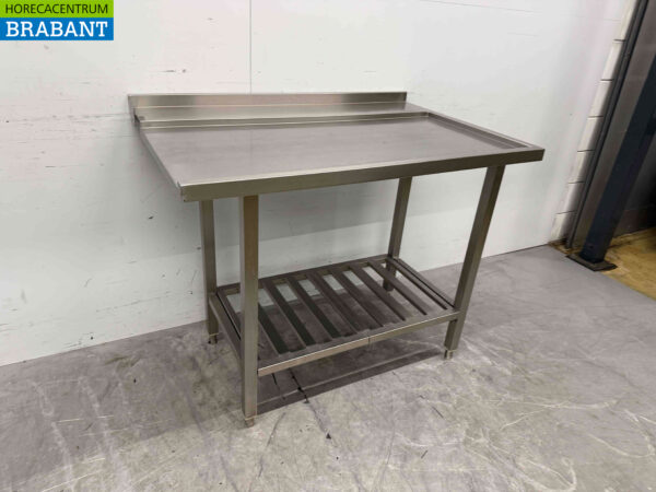 RVS Afvoertafel doorschuifvaatwasser 110 cm Horeca - Afbeelding 2