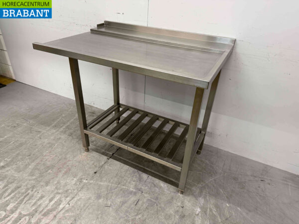 RVS Afvoertafel doorschuifvaatwasser 110 cm Horeca - Afbeelding 3