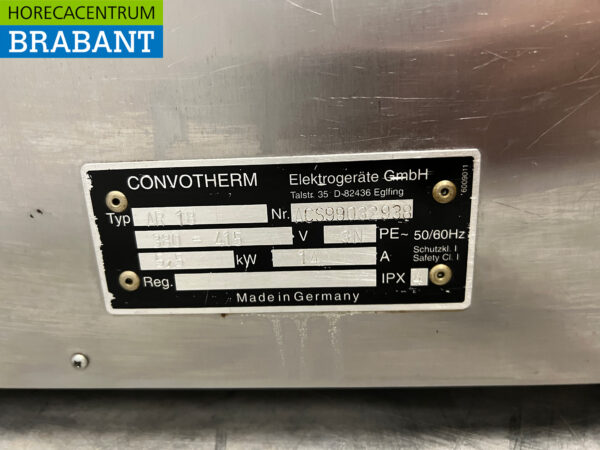 RVS Convotherm AR18 Heteluchtoven 9 x 38/26,5 cm 400V Horeca - Afbeelding 5