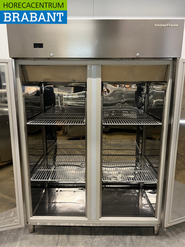 RVS Snowflake / Gram Dubbeldeurs Vriezer 1230 liter 230V Horeca - Afbeelding 4