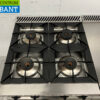 RVS Fagor 4 pits fornuis met werkunit 105 cm GAS Horeca - Afbeelding 4