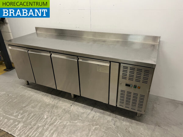 RVS Koelwerkbank 4 deuren 223 cm 230V Horeca - Afbeelding 2