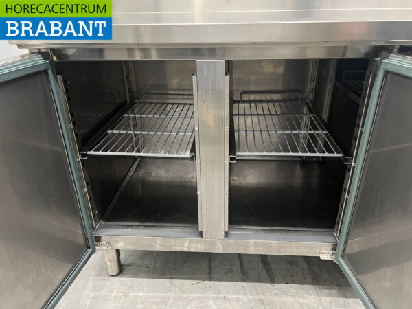 RVS Koelwerkbank 4 deuren 223 cm 230V Horeca - Afbeelding 4