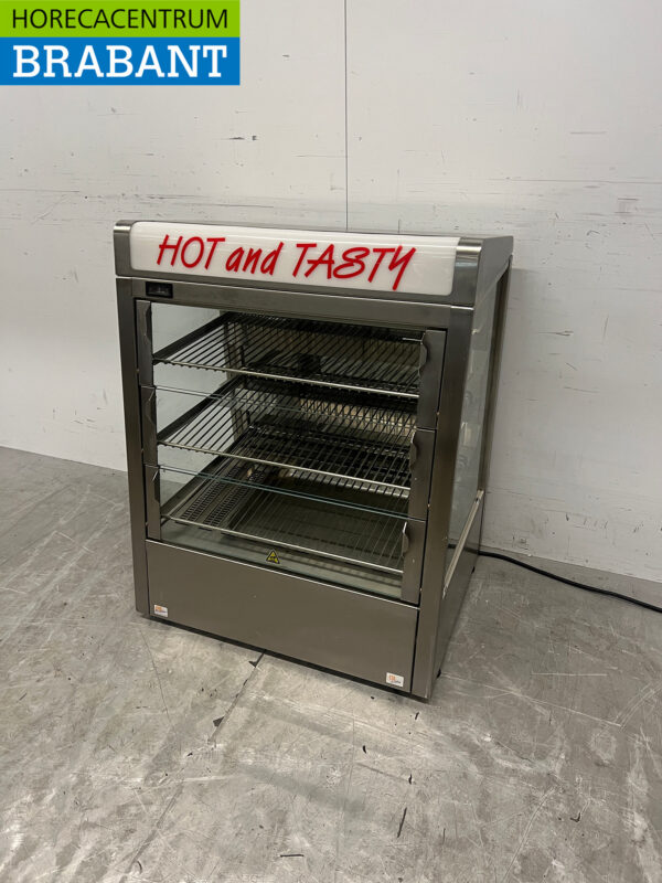 RVS Warmhoudvitrine 73 cm 230V Horeca - Afbeelding 2