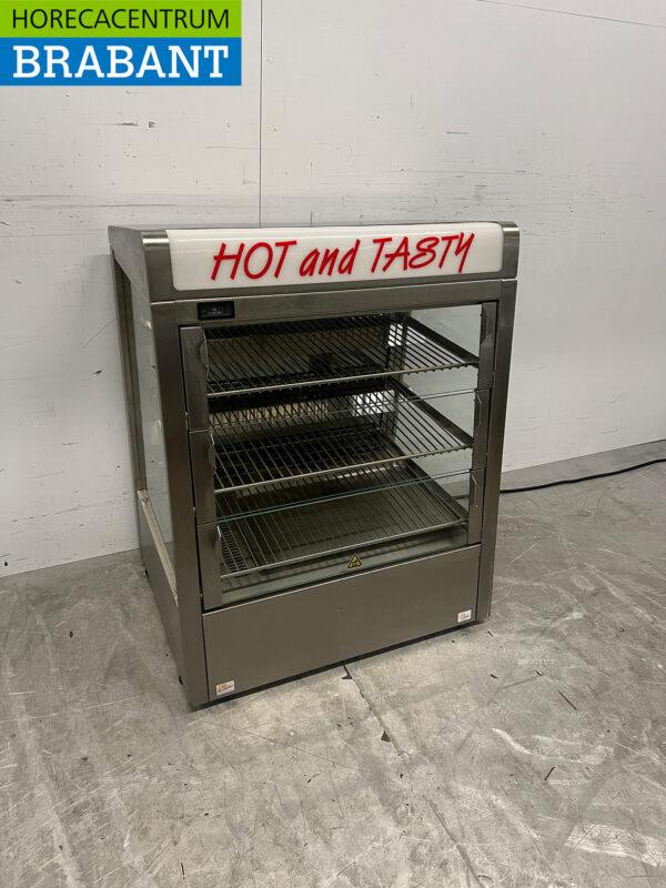 RVS Warmhoudvitrine 73 cm 230V Horeca - Afbeelding 3