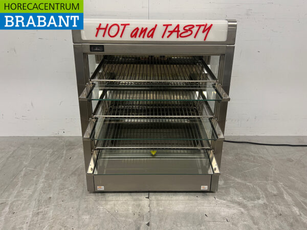 RVS Warmhoudvitrine 73 cm 230V Horeca - Afbeelding 4