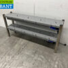 RVS Dubbele Warmtebrug Warmhoudbrug Verwarmde Etagere Premium-line 140 cm Horeca - Afbeelding 2