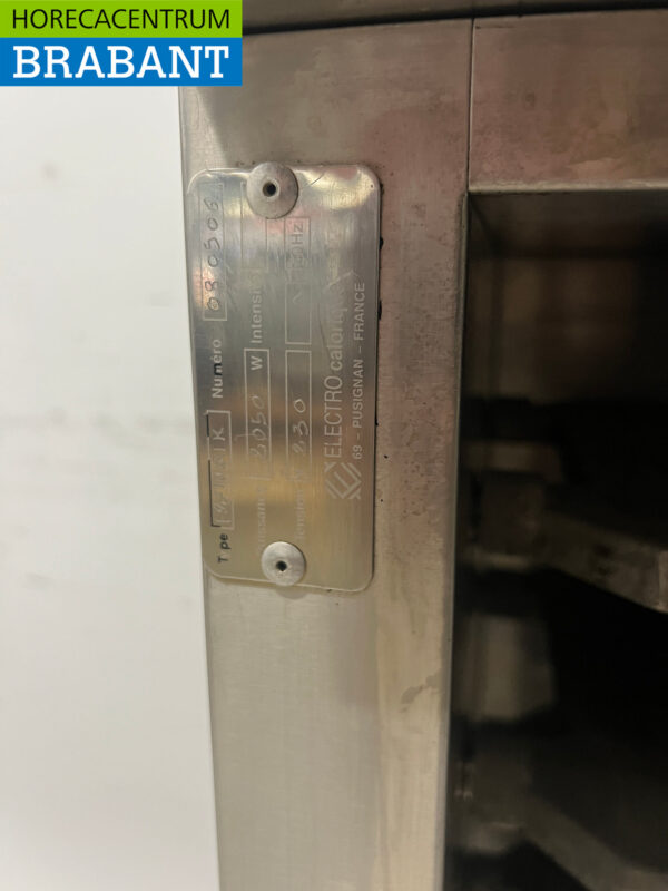 RVS Electro Calorique Inbouw Regenereerkast Regeneratie Oven 230V Horeca - Afbeelding 6