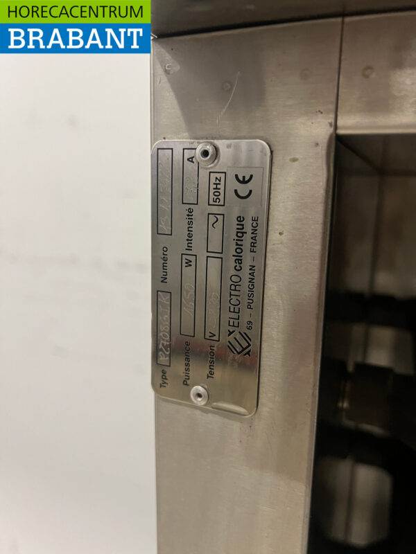 RVS Electro Calorique Inbouw Regenereerkast Regeneratie Oven 230V Horeca - Afbeelding 6