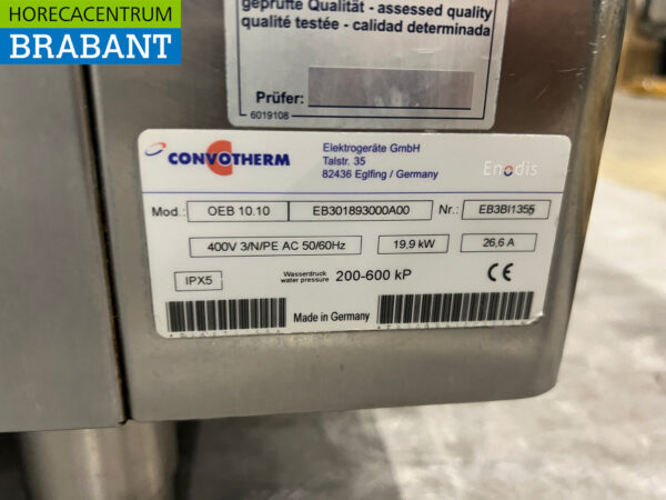 RVS Convotherm combisteamer 11 x 1/1 GN met afzuigkap 230V + 400V Horeca - Afbeelding 9