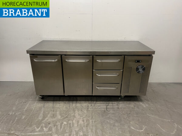 RVS Gram Verrijdbare Koelwerkbank 2 deuren en 3 laden 172.5 cm 230V Horeca