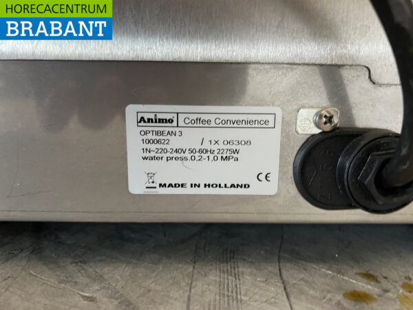 RVS Animo OptiBean 3 Koffiemachine Koffieautomaat 230V Horeca - Afbeelding 5