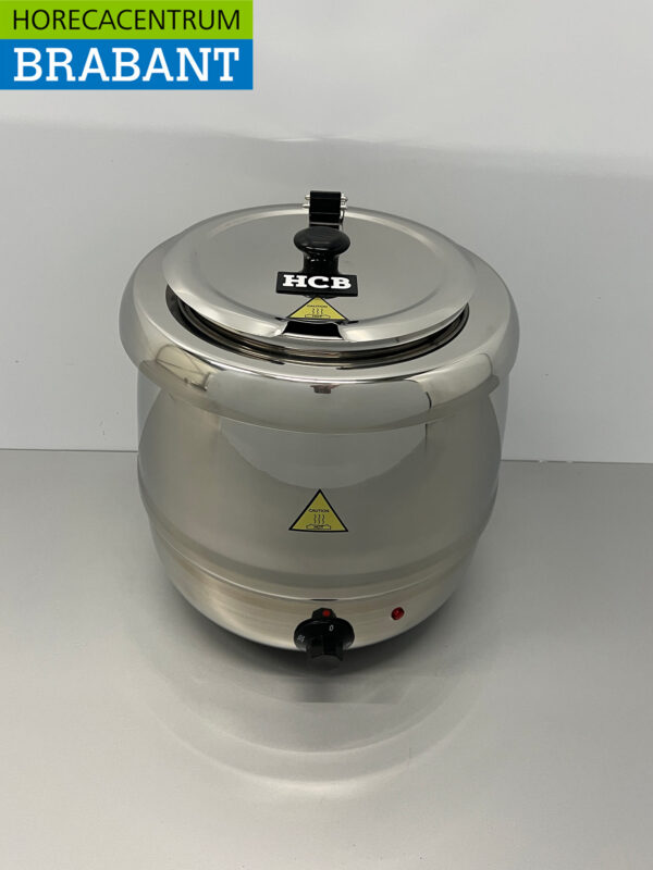 RVS HCB Soepketel Soepterrine 10 liter 230V Horeca