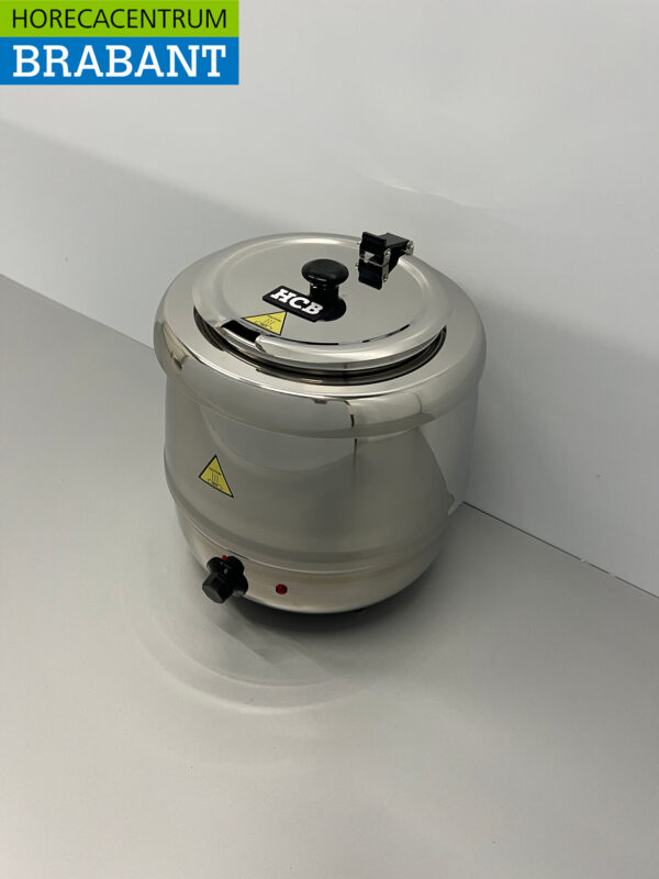 RVS HCB Soepketel Soepterrine 10 liter 230V Horeca - Afbeelding 2