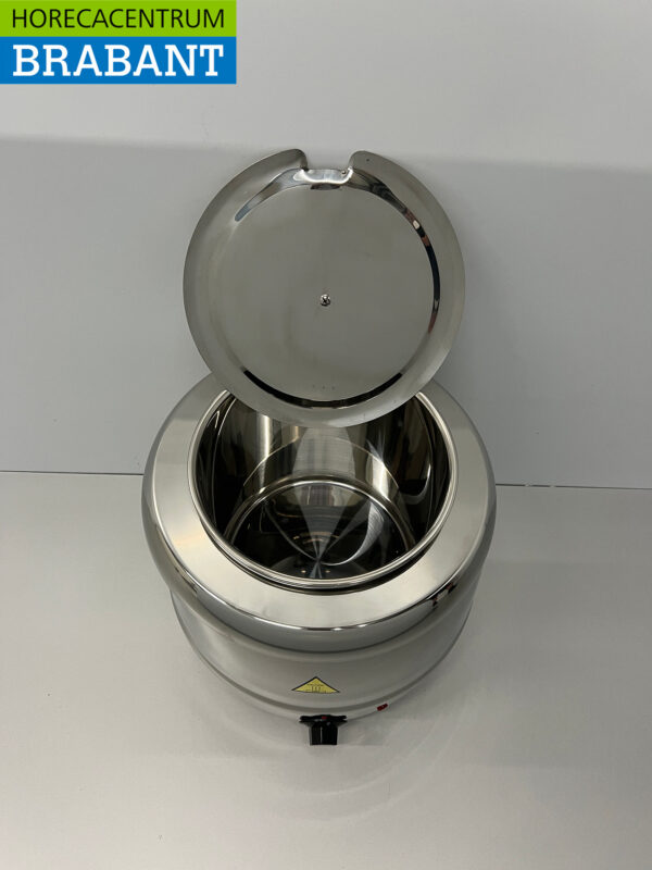 RVS HCB Soepketel Soepterrine 10 liter 230V Horeca - Afbeelding 4