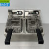 RVS HCB Dubbele Friteuse Frituur 2 x 8 liter 230V Horeca - Afbeelding 5