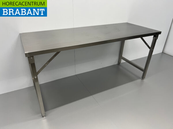 RVS HCB Inklapbare Werktafel Tafel 180 x 70 x 85 cm Horeca - Afbeelding 3