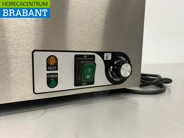 RVS HCB Bain Marie 1/1 GN 230V Horeca - Afbeelding 5