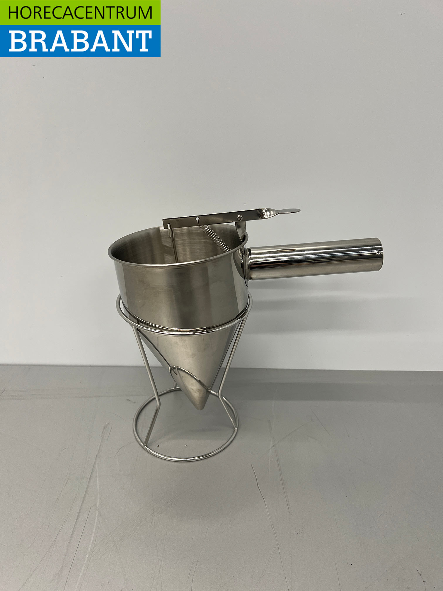 RVS HCB Portioneertrechter Beslagdispenser 1 liter Bakkerij Horeca