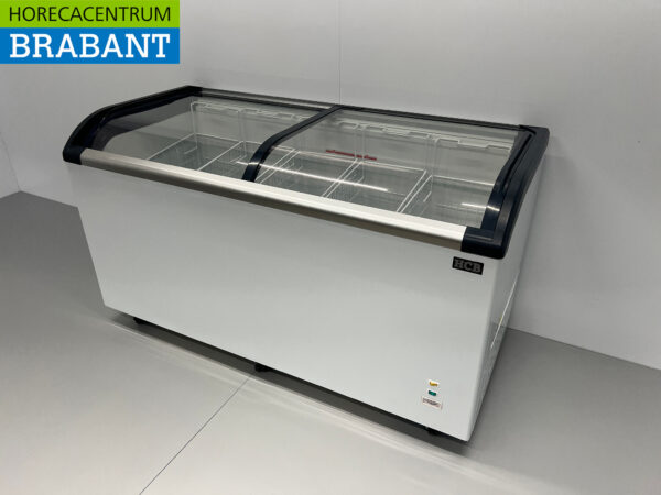 HCB Winkelvriezer Vrieskist met glazen schuifdeksels 455 liter 230V Horeca - Afbeelding 2