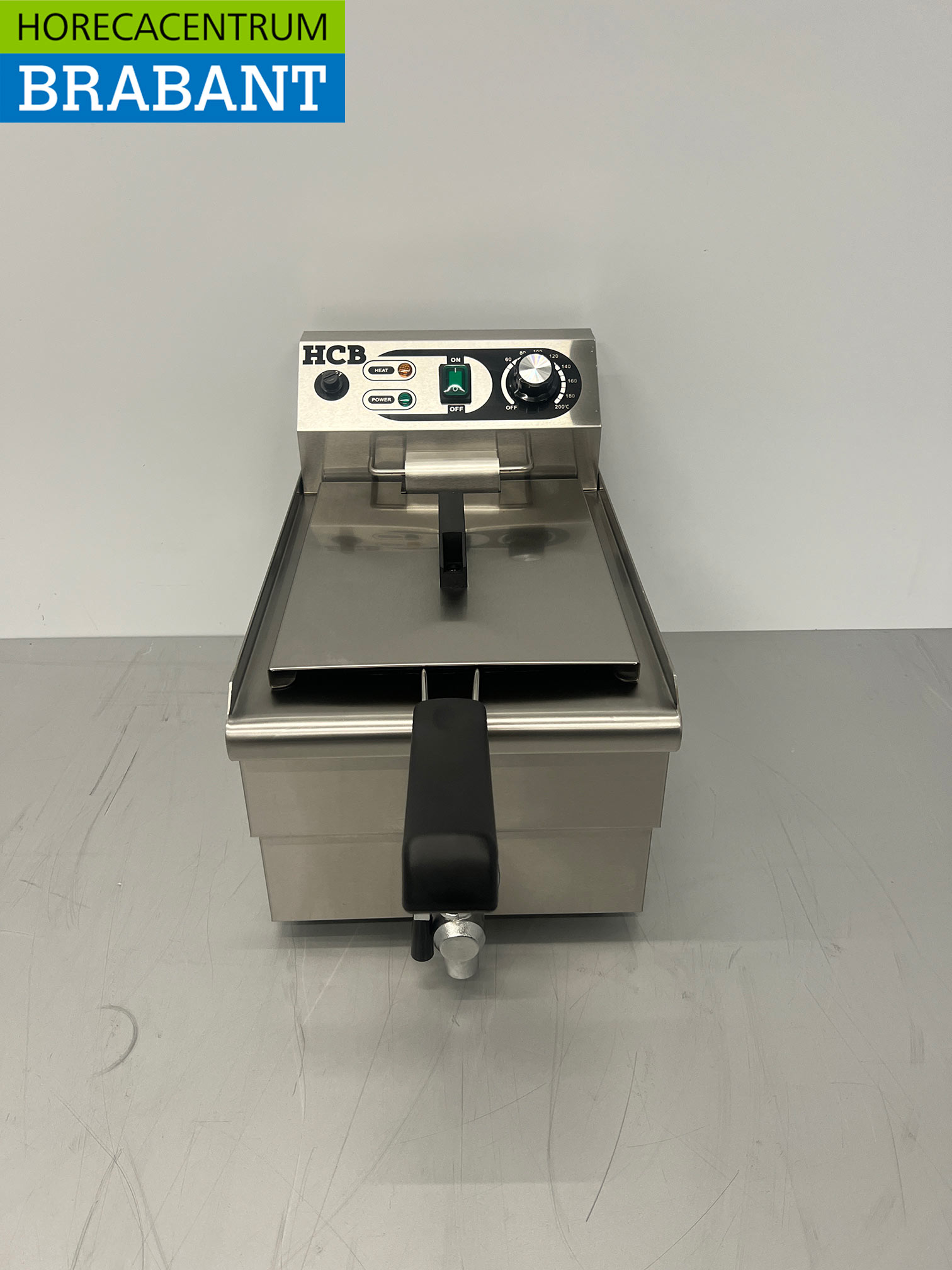 RVS HCB Friteuse Frituur met aftapkraan 8,5 liter 230V Horeca