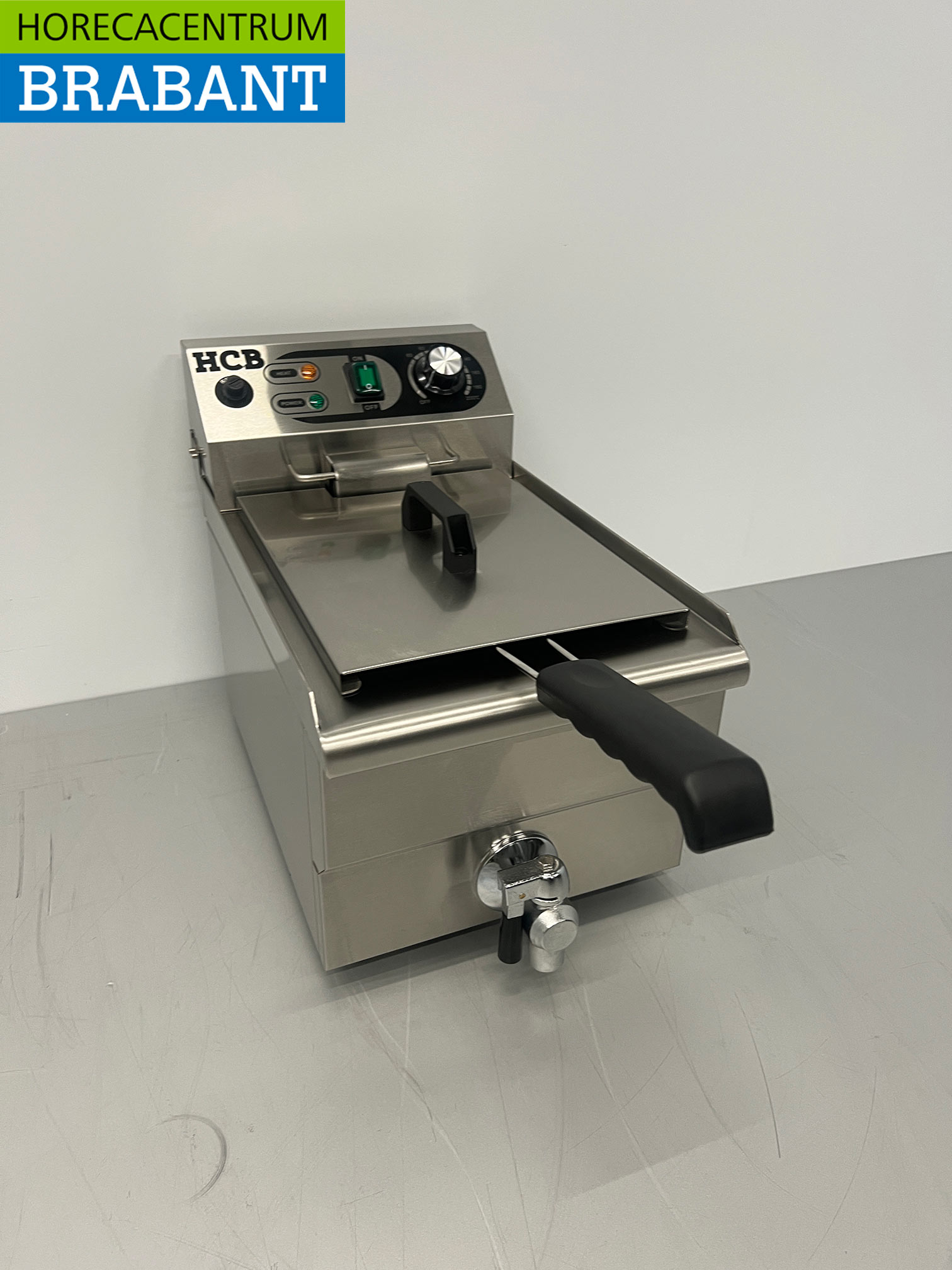 RVS HCB Friteuse Frituur met aftapkraan 8,5 liter 230V Horeca - Afbeelding 2