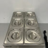 RVS HCB Bain marie 6 x 1/6 GN 230V Horeca - Afbeelding 4