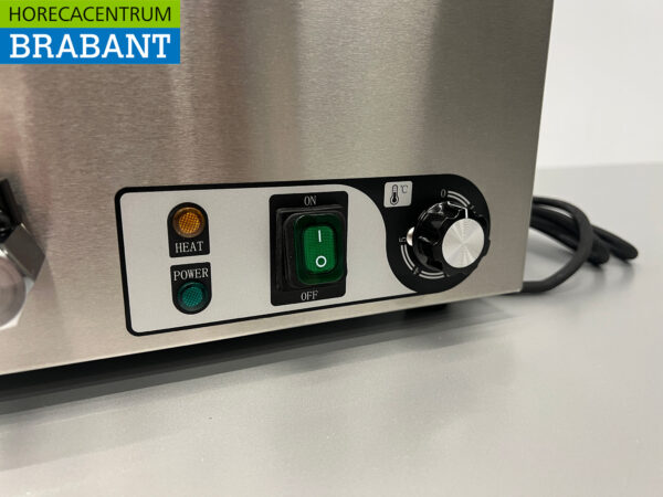 RVS HCB Bain marie 6 x 1/6 GN 230V Horeca - Afbeelding 7