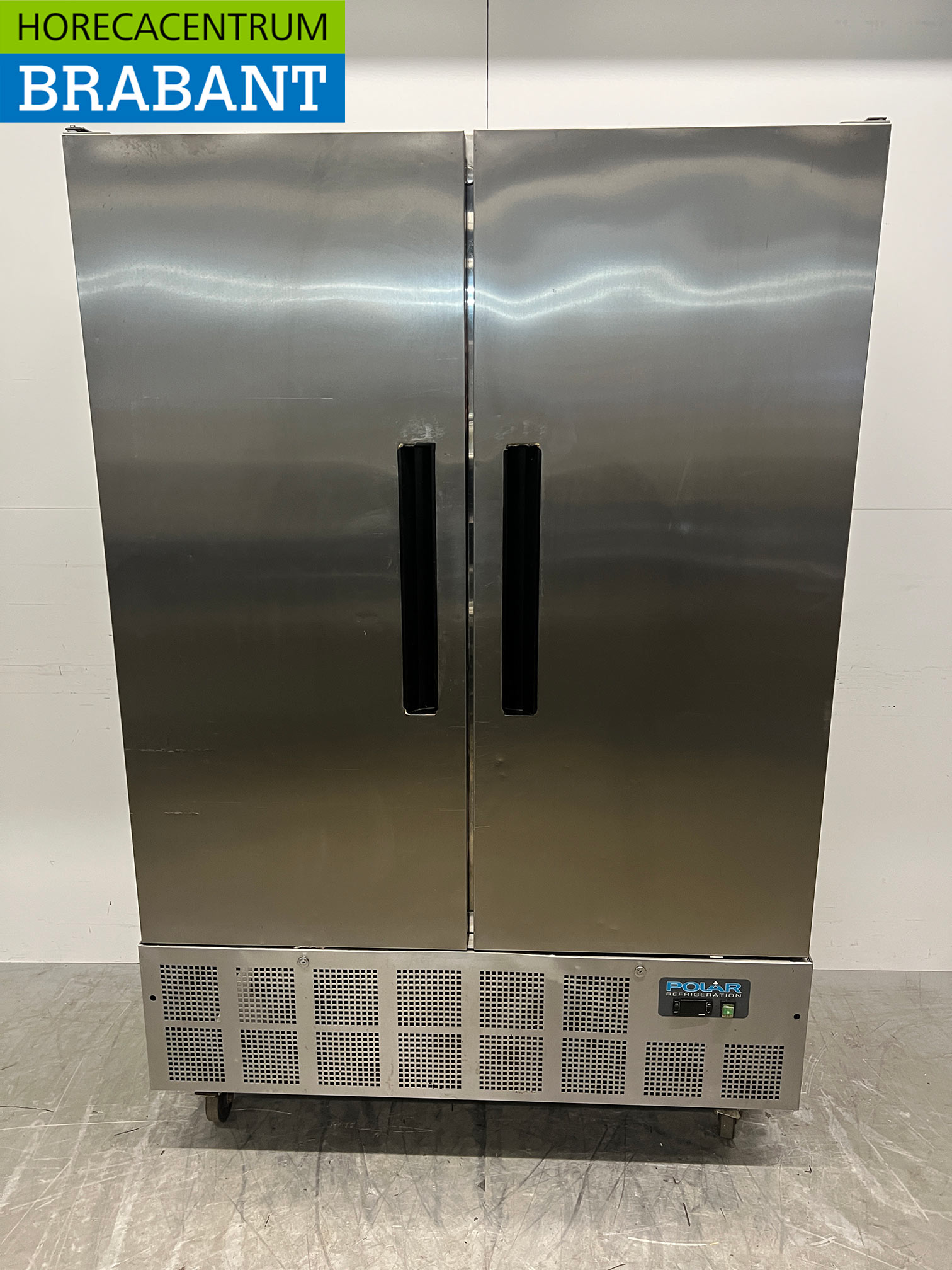 RVS Polar GD879 Dubbeldeurs 2-deurs Koeling Koelkast 960 liter 230V Horeca
