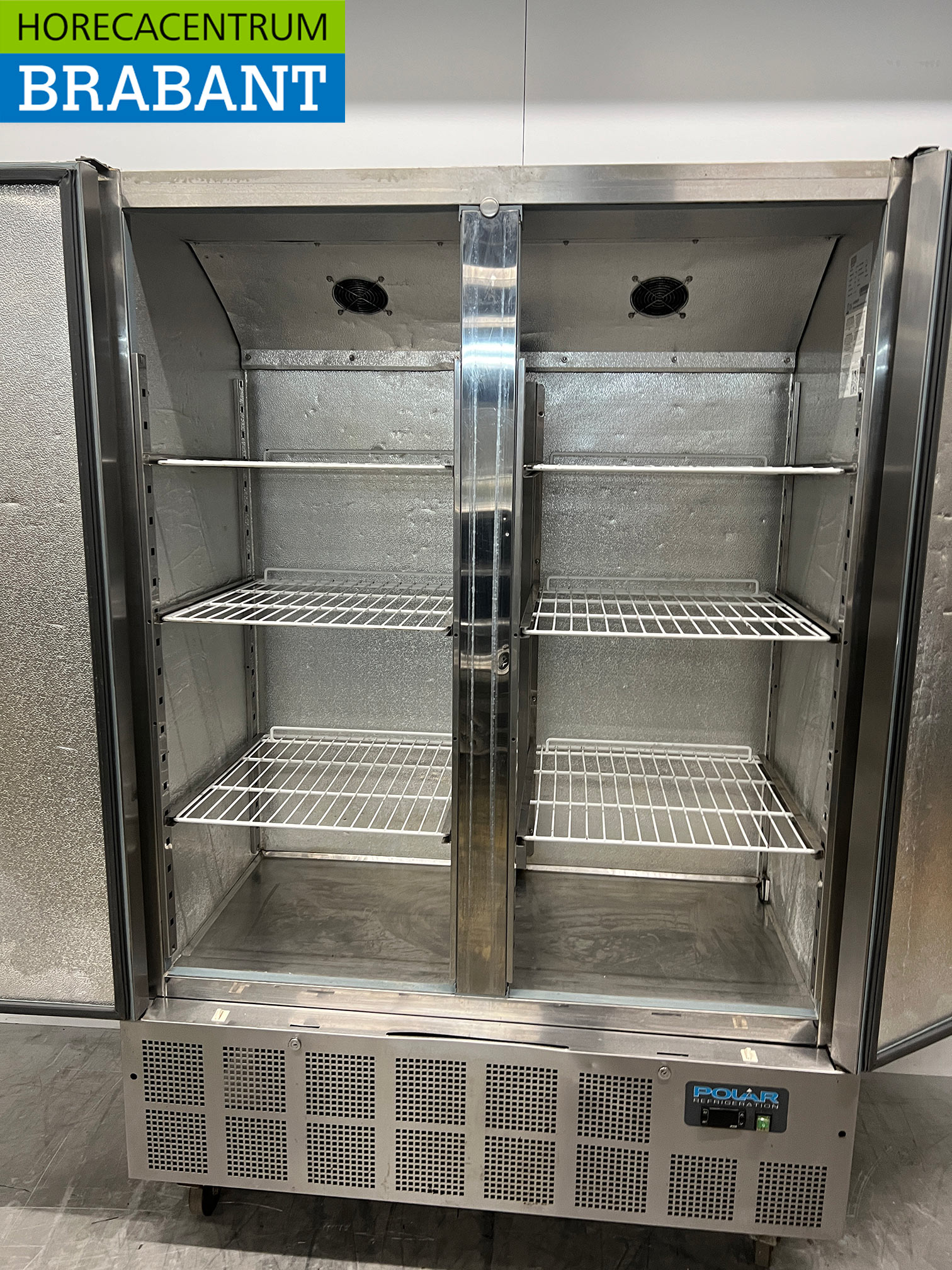 RVS Polar GD879 Dubbeldeurs 2-deurs Koeling Koelkast 960 liter 230V Horeca - Afbeelding 4