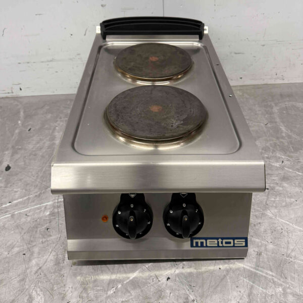 RVS Olis 2 pits elektrisch fornuis kookplaat 40 cm 400V Horeca