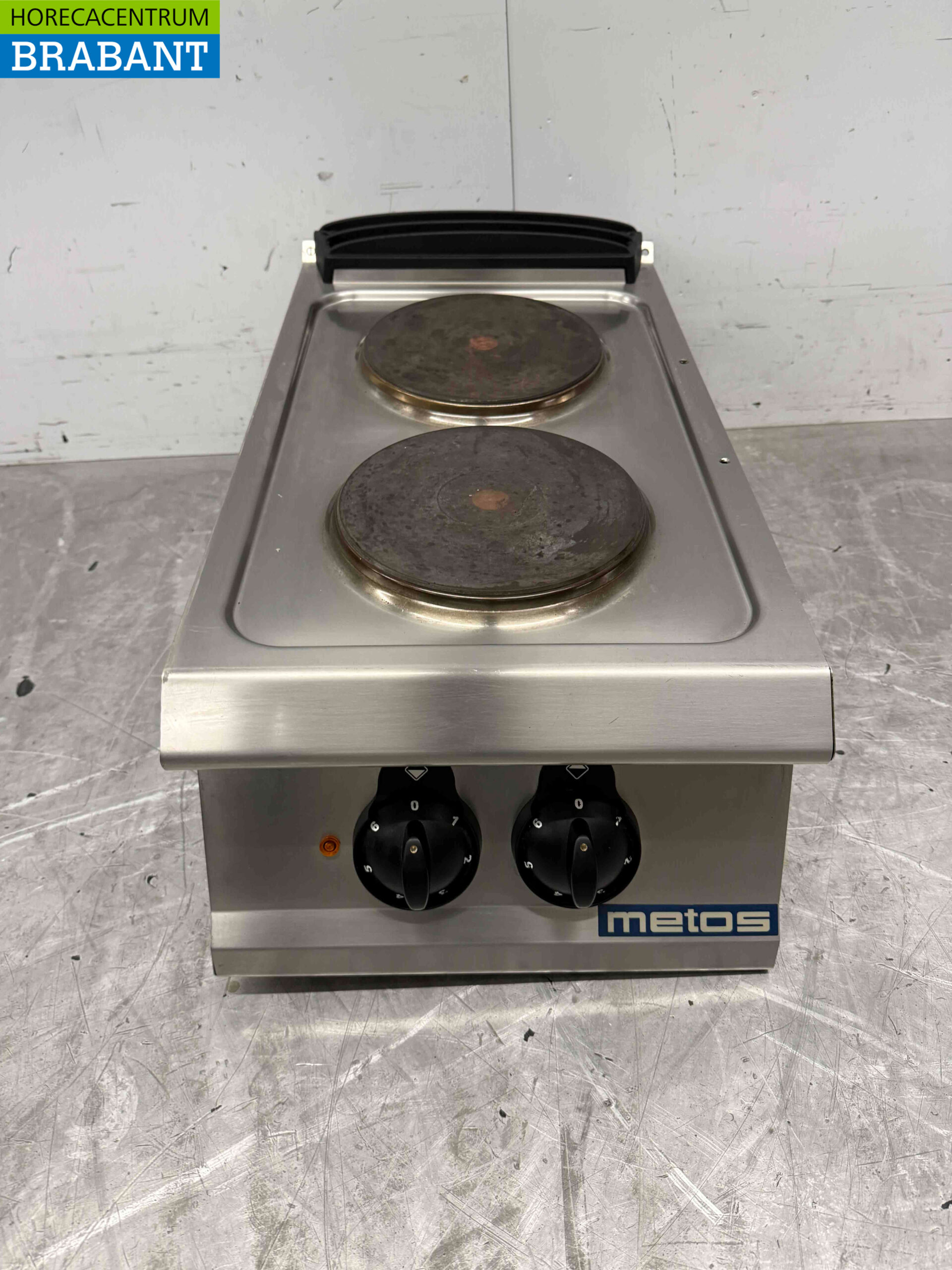 RVS Olis 2 pits elektrisch fornuis kookplaat 40 cm 400V Horeca