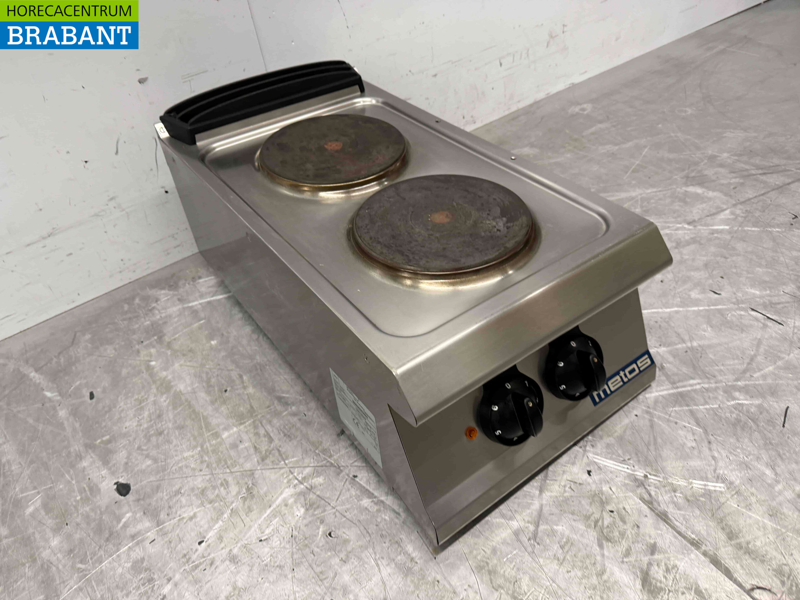 RVS Olis 2 pits elektrisch fornuis kookplaat 40 cm 400V Horeca - Afbeelding 3