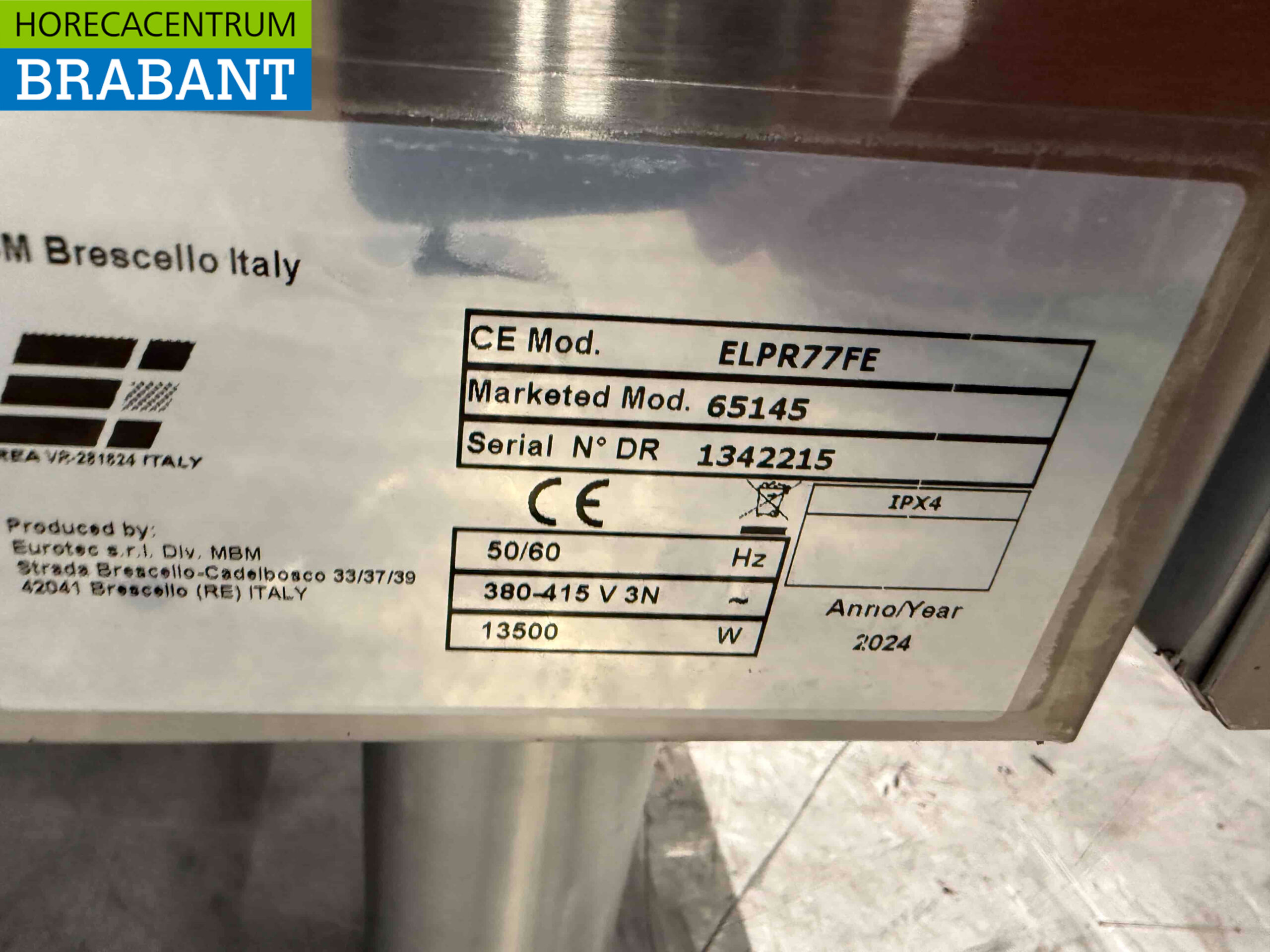 RVS MBM 4 pits elektrisch fornuis kookplaat met oven 70 cm 400V Horeca - Afbeelding 6