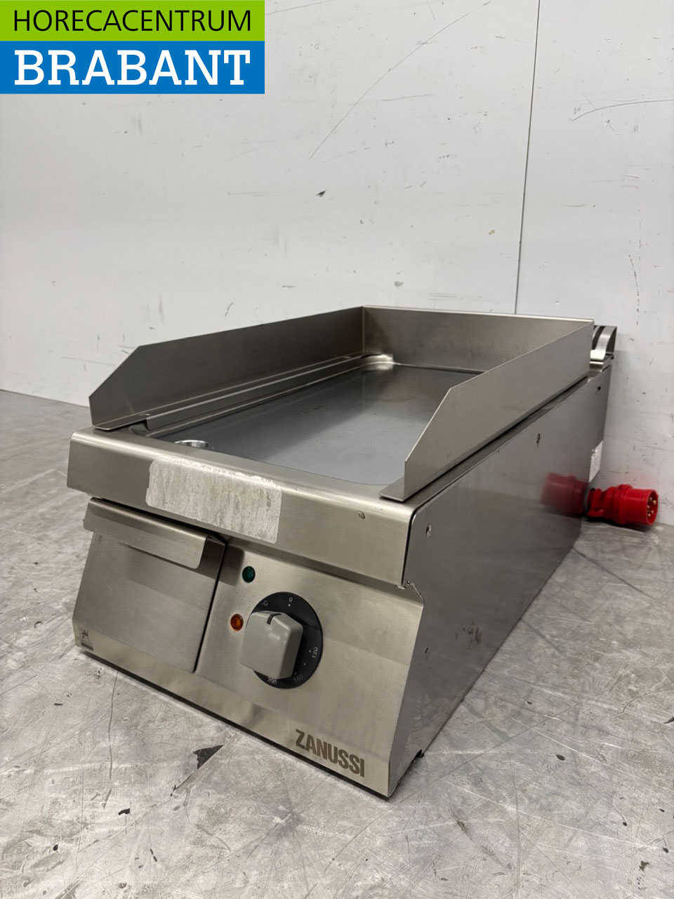 RVS Zanussi Grillplaat Gladde bakplaat 40 cm 400V Horeca - Afbeelding 2