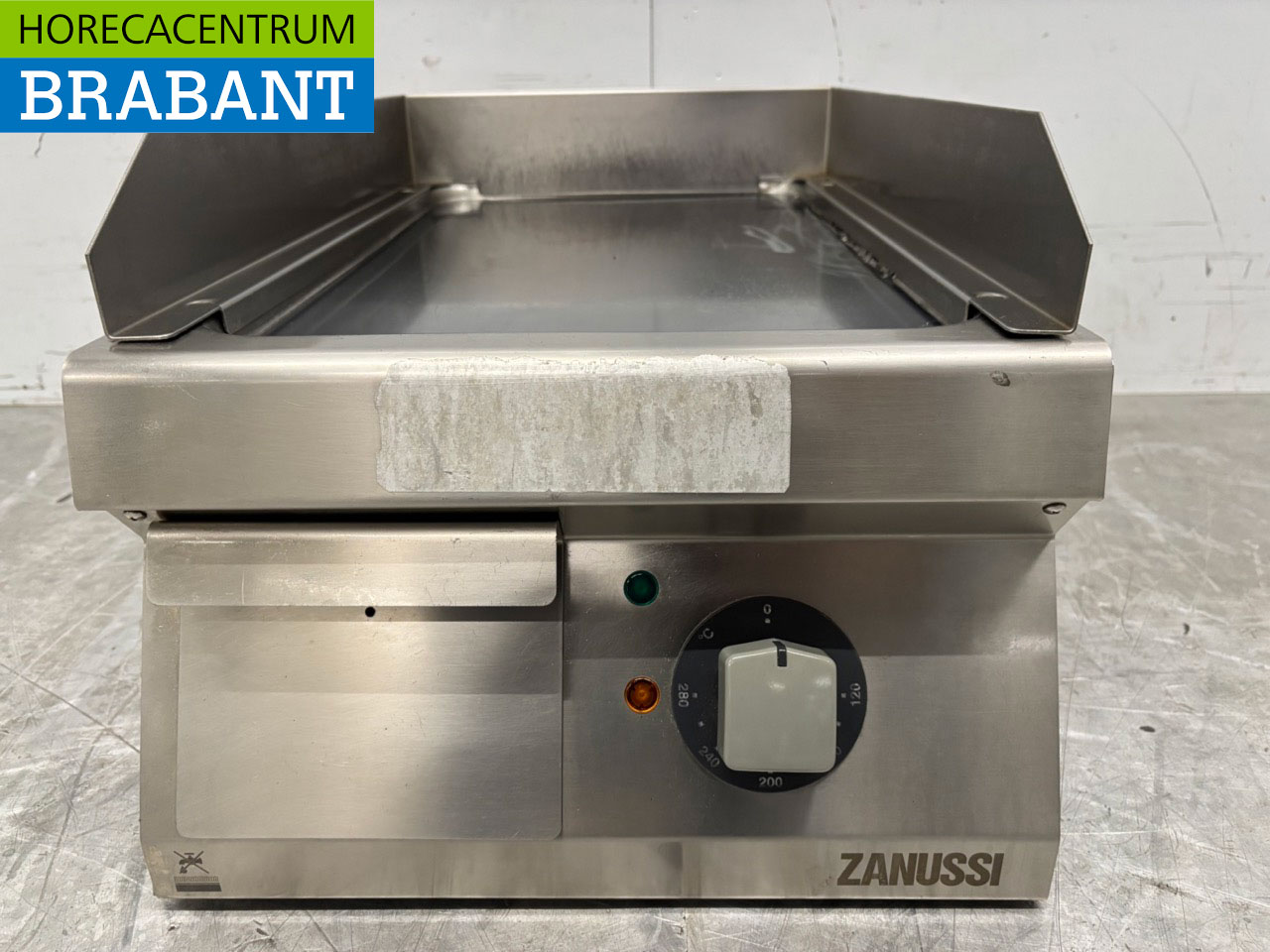 RVS Zanussi Grillplaat Gladde bakplaat 40 cm 400V Horeca - Afbeelding 4