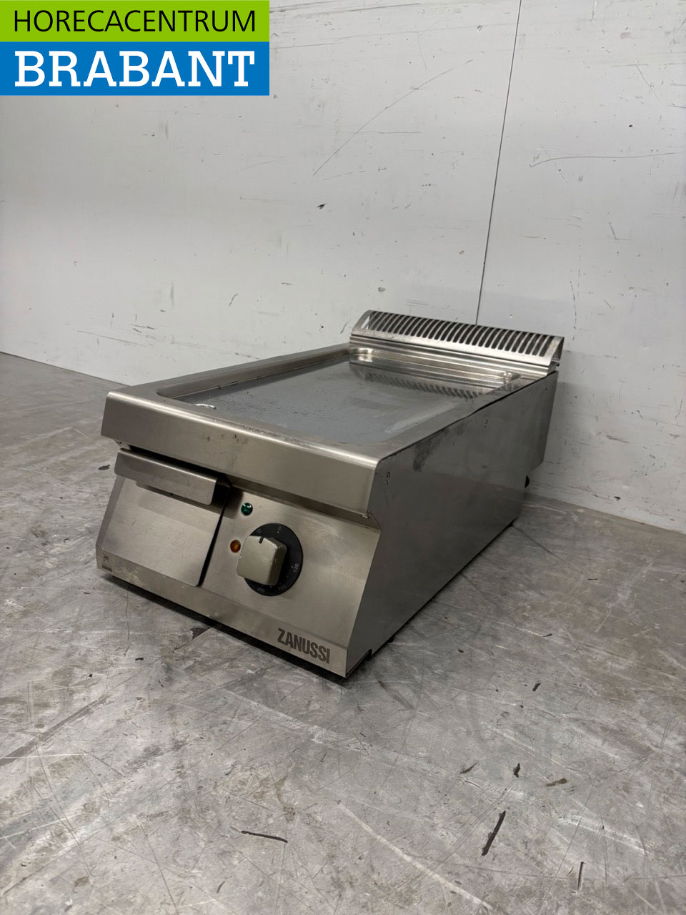RVS Zanussi Grillplaat Gladde bakplaat 40 cm 400V Horeca - Afbeelding 2