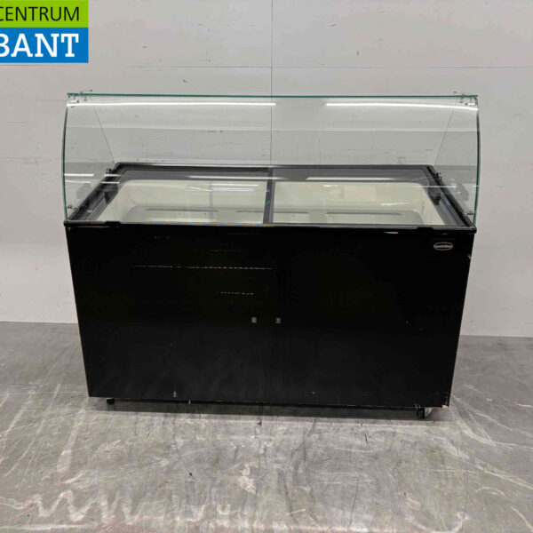 Verrijdbare Combisteel Tenerife Schepijsvitrine 10 bakken 230V Horeca