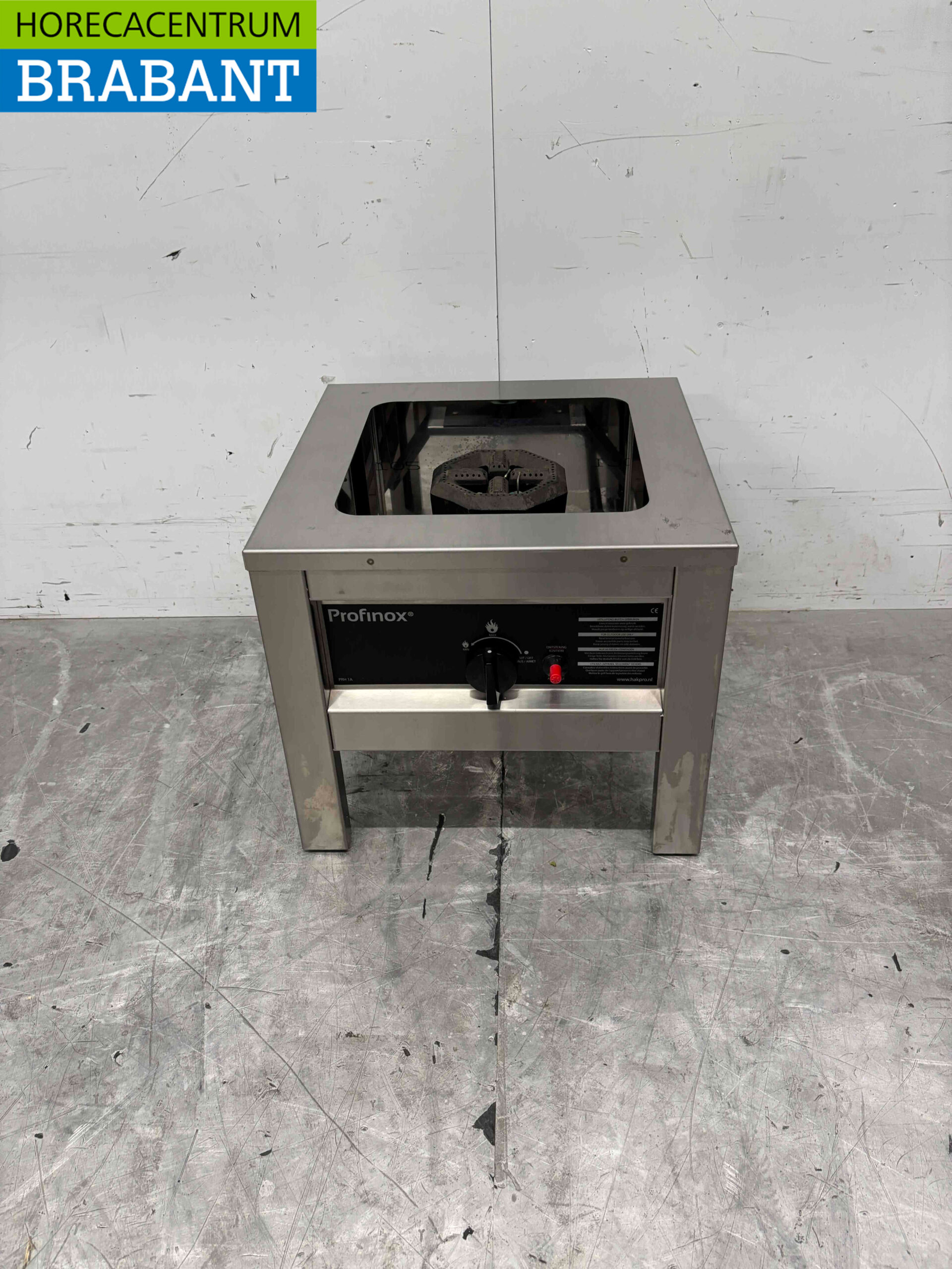 RVS Hokker Wokbrander Wok 6,4 kW Propaan Horeca