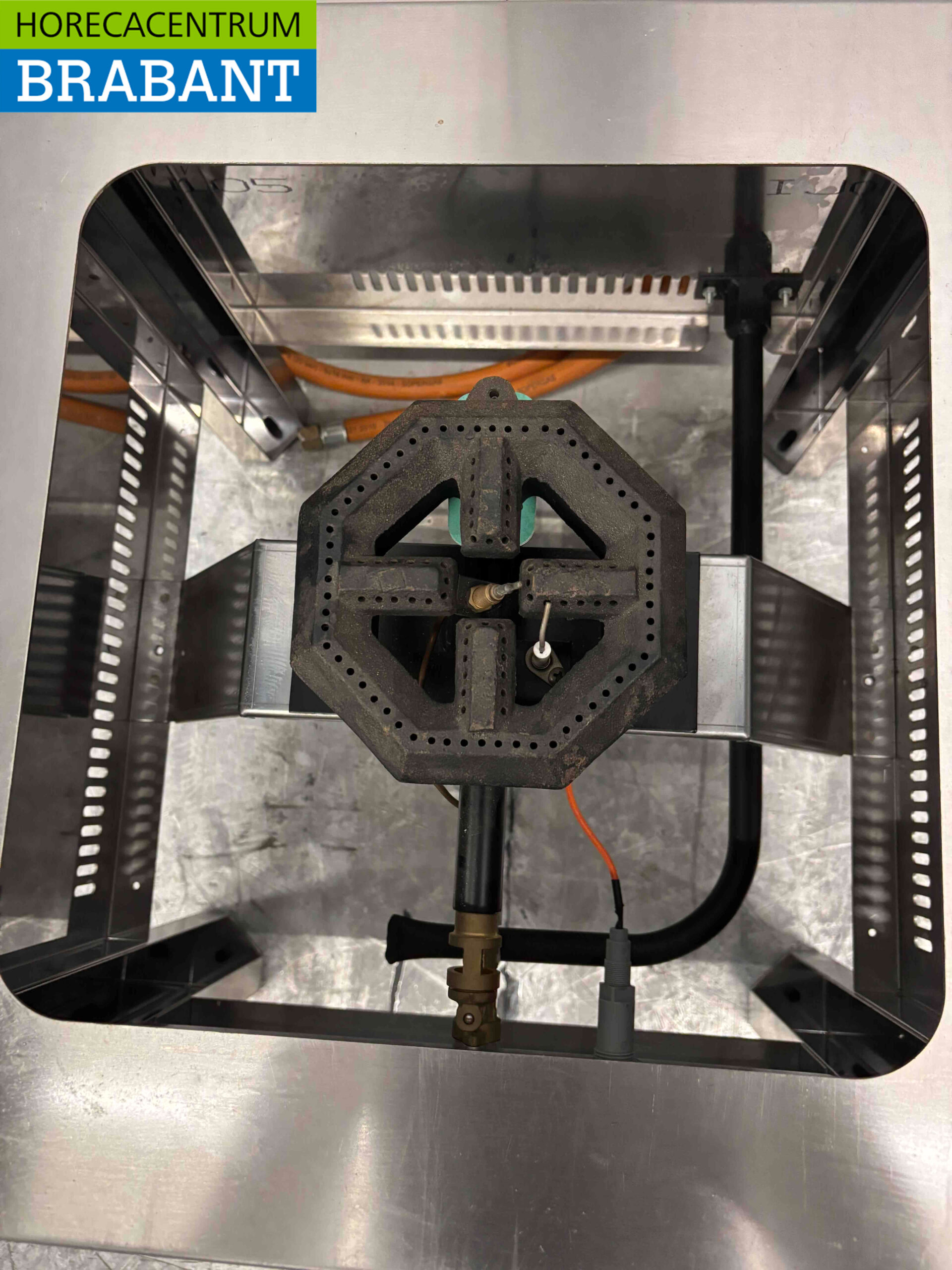 RVS Hokker Wokbrander Wok 6,4 kW Propaan Horeca - Afbeelding 4