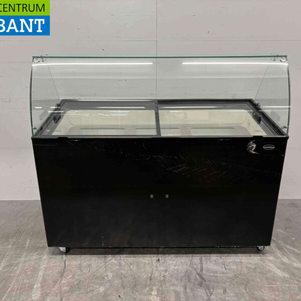 Verrijdbare Combisteel Tenerife Schepijsvitrine 10 bakken 230V Horeca