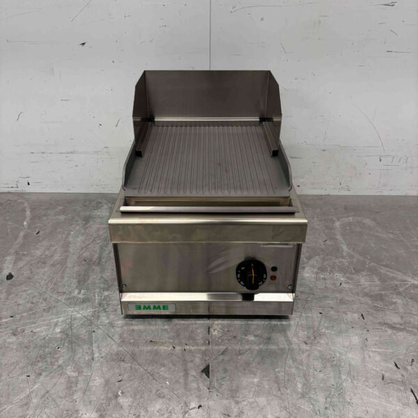 RVS Giga Grillplaat Geribbelde bakplaat 40 cm 400V Horeca